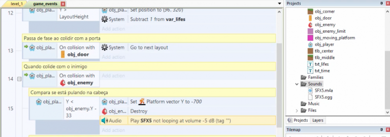 Como Criar Um Jogo De Plataforma - Efeitos Sonoros - One Day Code