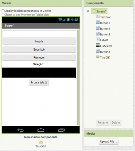 MIT App Inventor Listas Com Tiny DB