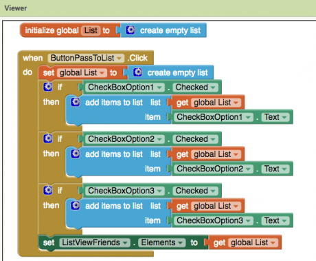 MIT App Inventor Português - Checkbox e ListView