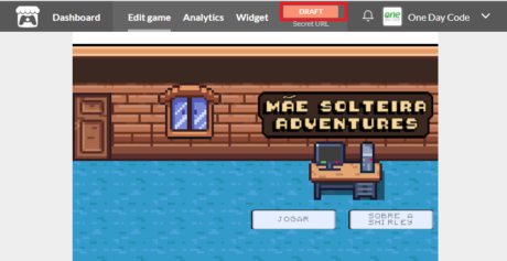 Subindo o seu jogo para itch.io